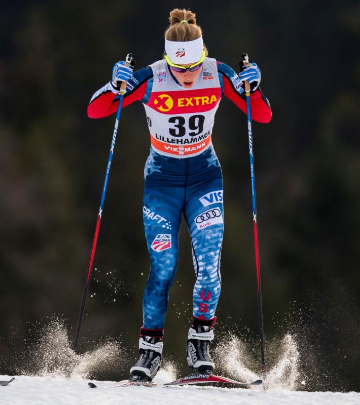 Ida Sargent racing earlier this season at the World Cup in Lillehammer, Norway. (Photo: Toko/NordicFocus)