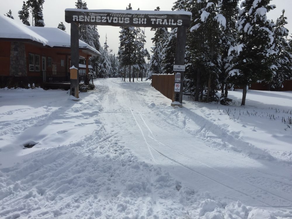 The trailhead at Rendezvous Ski Trails, as seen in late November of this year in West Yellowstone, Mont. (Photo: FBD)