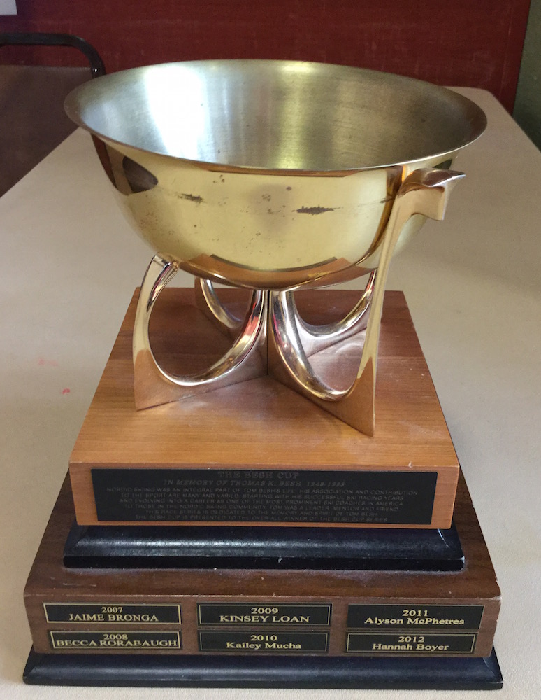 The Besh Cup Trophy, photographed in Fairbanks, Alaska, in February 2017. (Photo: Gavin Kentch)