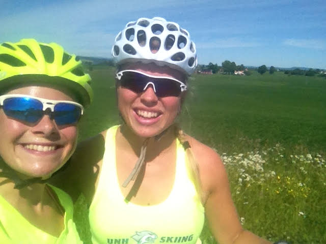 Wilson and Rand out for a rollerski. (Photo: Annavitte Rand)