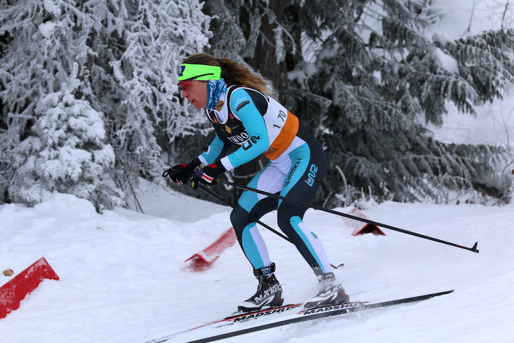 Caitlin Gregg (Loppet Nordic Racing/Team Gregg) on her way to victory. (Photo: Kai Symington-Kruss)