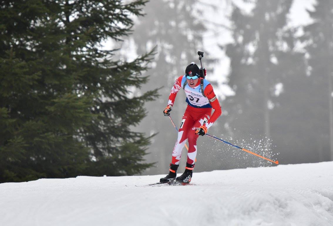 Thomas Hulsman racing at the IBU Junior Cup in the Czech Republic earlier this season. (Courtesy photo)