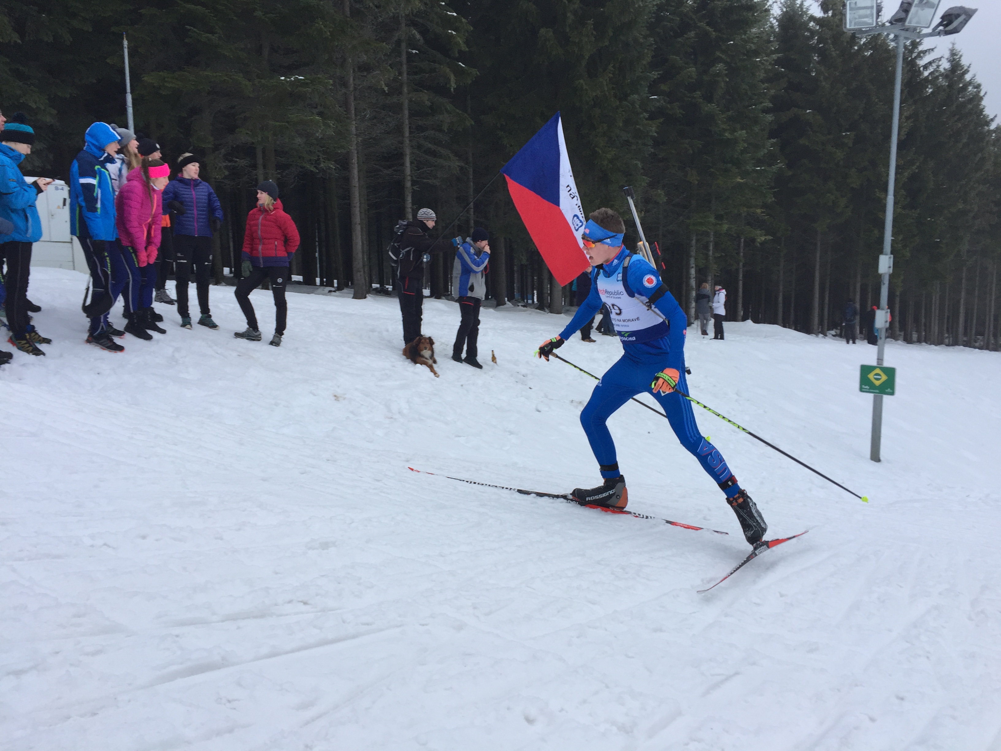 Garrett Beckrich of the United States racing to at the IBU Junior Cup in Nove Mesto, Czech Republic, earlier this season. (Courtesy photo)