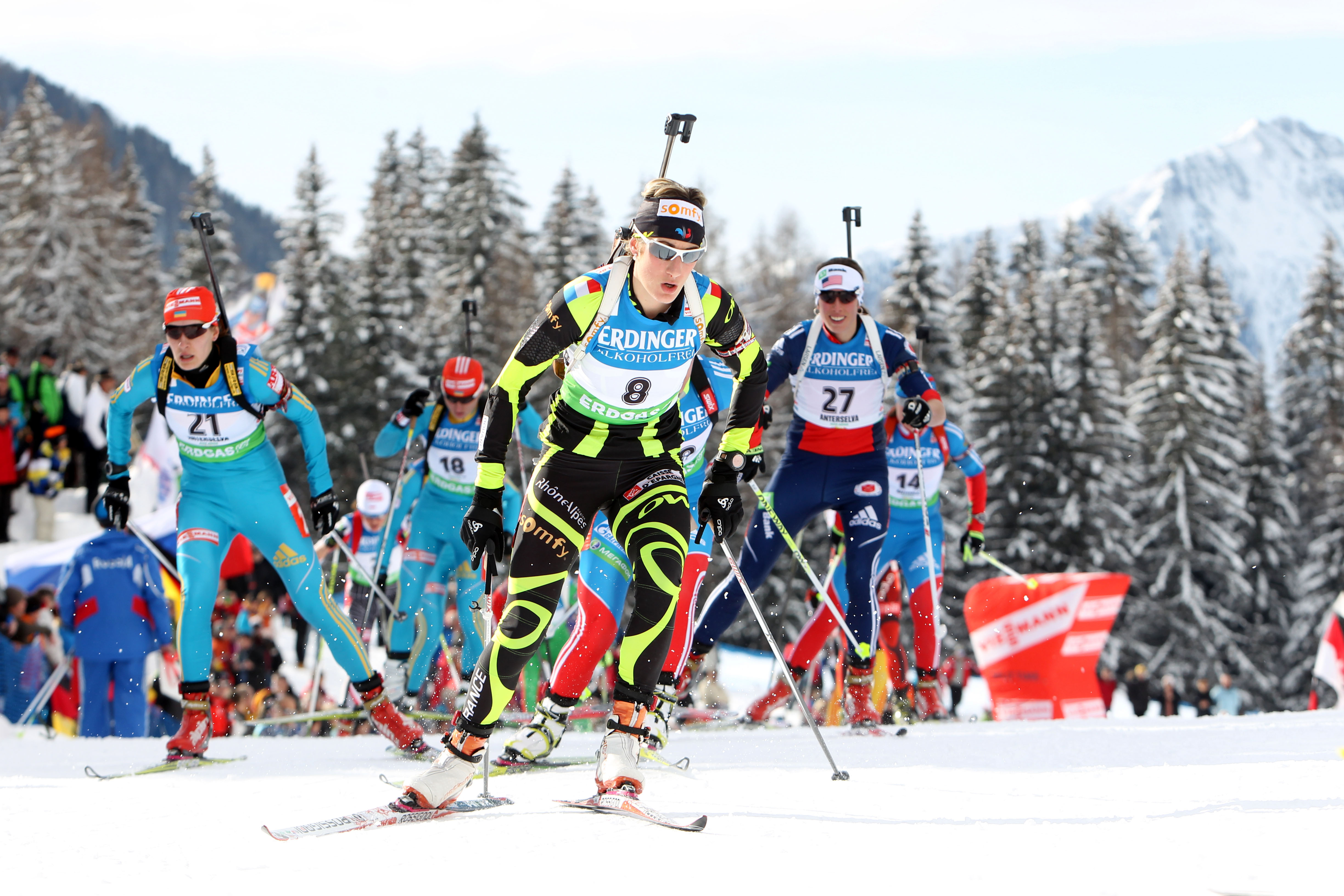 Domracheva Makes Up for Early Error With Surprise Ascent to Victory; Dunklee 27th in First World Cup Mass Start