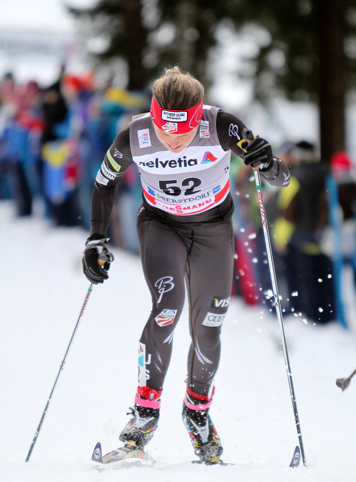 Randall Continues Tour Run in Skiathlon, Climbs to Fourth Overall