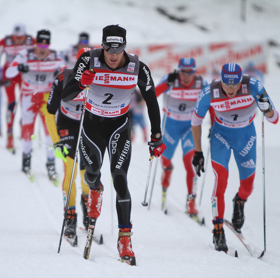 Northug in Classic Finishing Form, Wins Men’s Skiathlon but Cologna Gains
