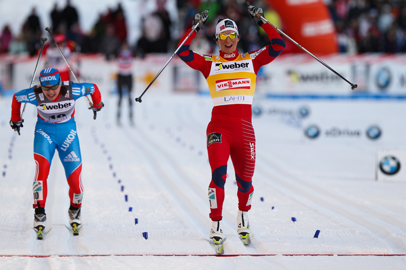 Bjørgen Extends World Cup Lead with Lahti Sprint Win; Randall 5th