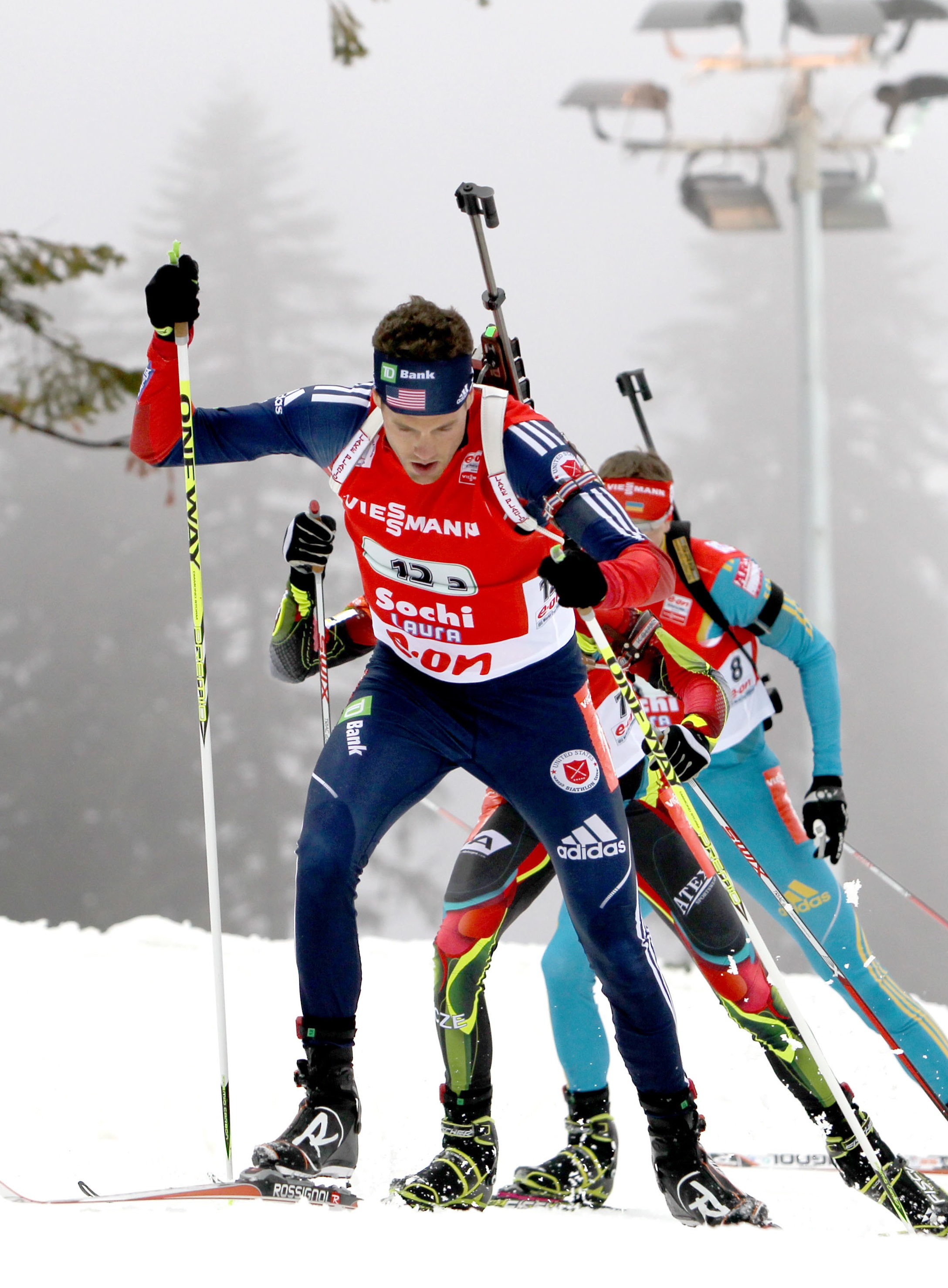 In The Thick of Things Halfway Through, U.S. Men Preview – or Not – Sochi Relay Course with 10th Place