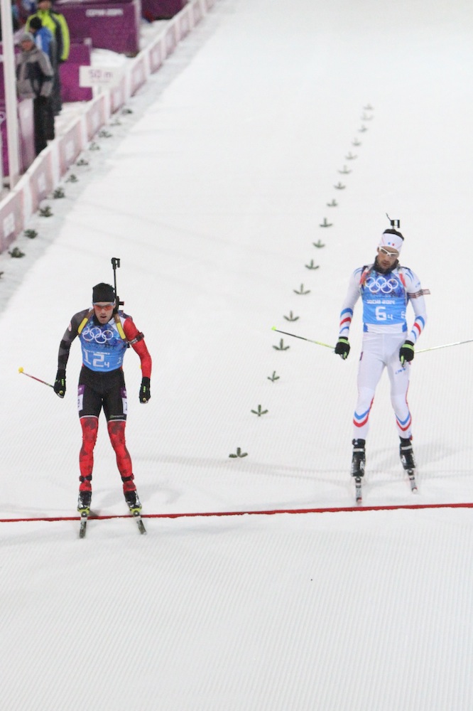 Despite Early Errors, Canada Outsprints Fourcade for Best-Ever Relay Finish