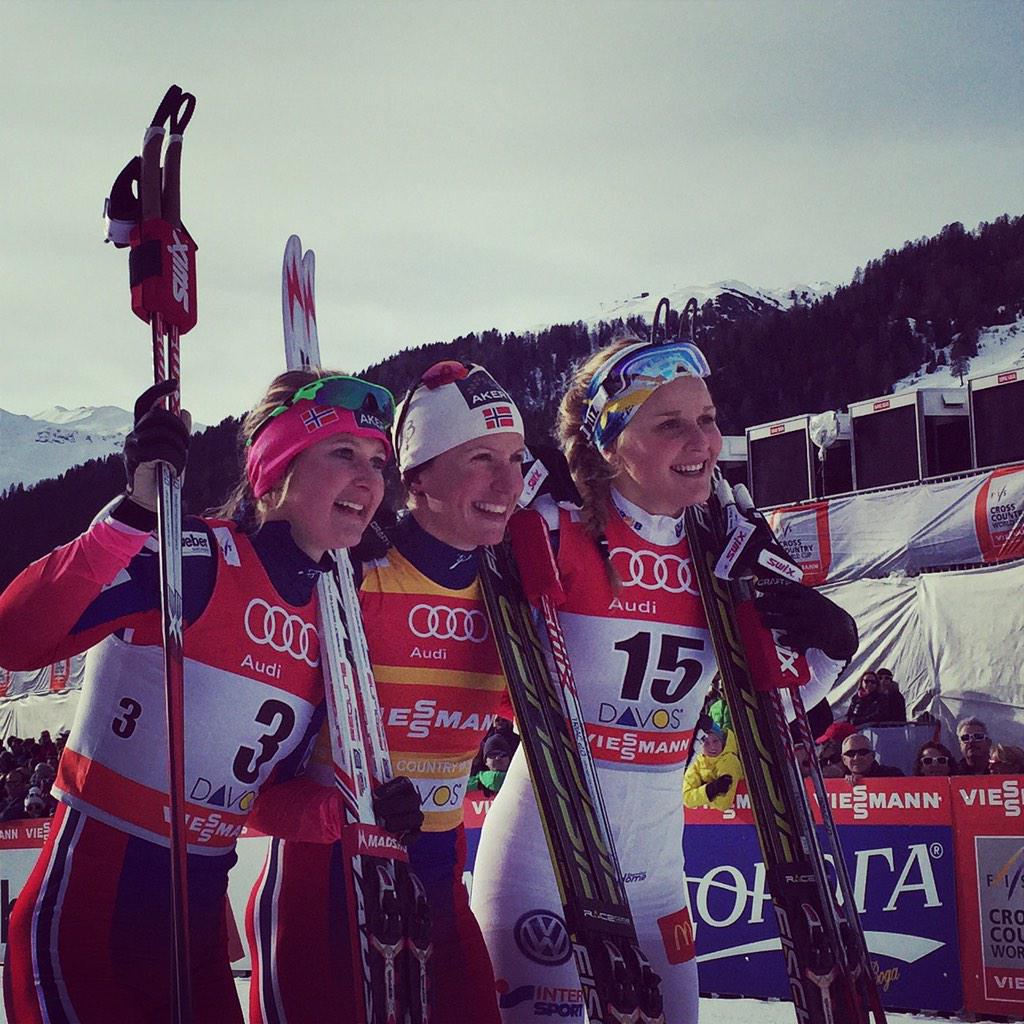 Bjørgen Holds Off Whippersnapper Nilsson to Sweep Davos Weekend