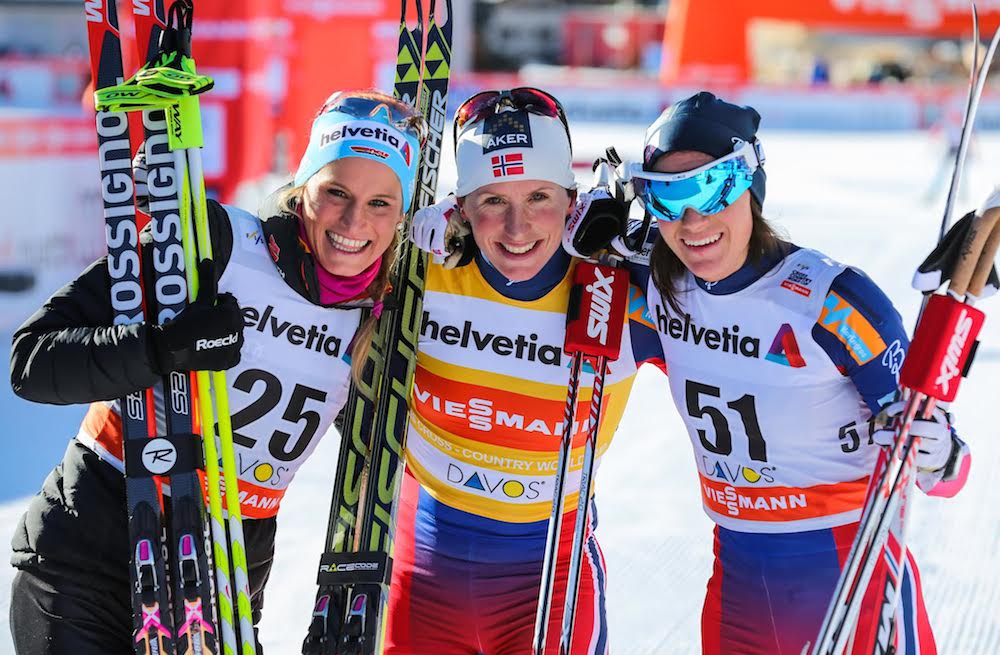 Bjørgen Stays Vigil on an Icy Davos Course for 1st Distance Win of Season