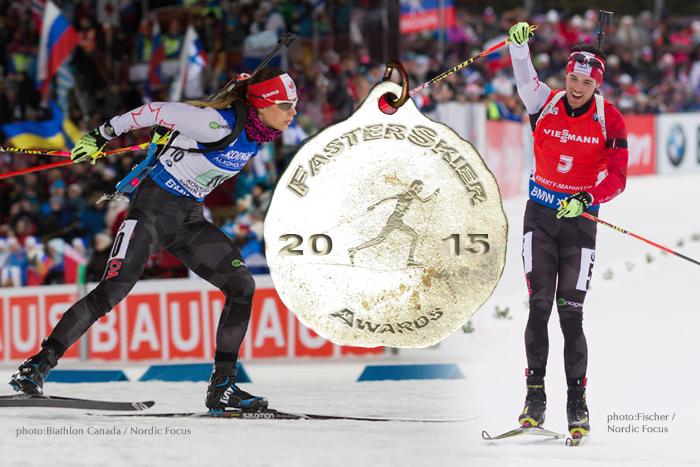 FasterSkier’s Biathletes of 2015: Nathan Smith and Rosanna Crawford
