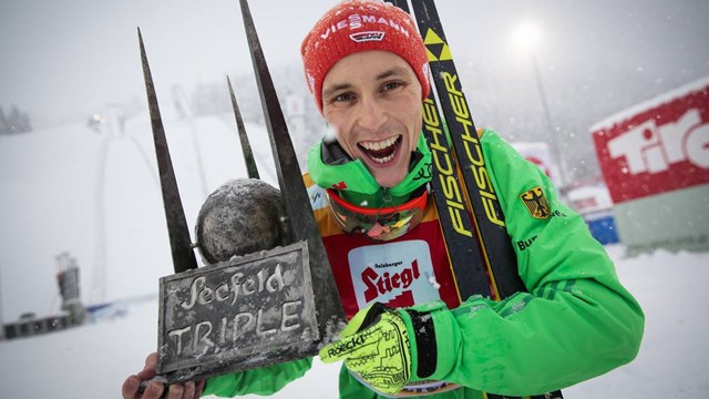 Bryan Fletcher Comes into Form at Seefeld Triple; Germany’s Eric Frenzel Wins Out
