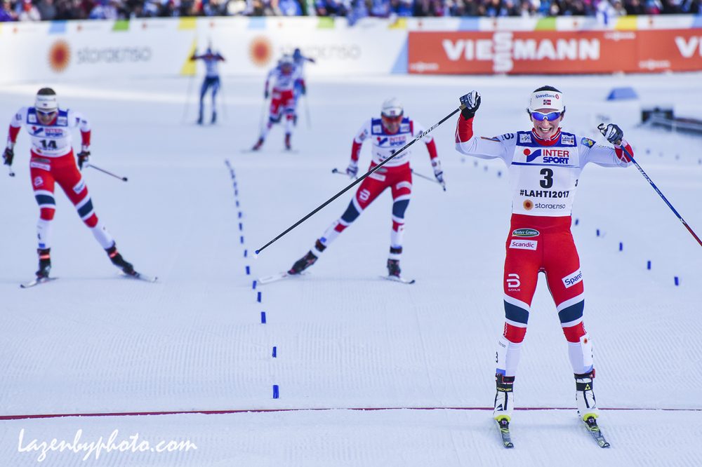 Clean Podium Sweep for Norway in Lahti 30 k: Diggins Conquers 5th
