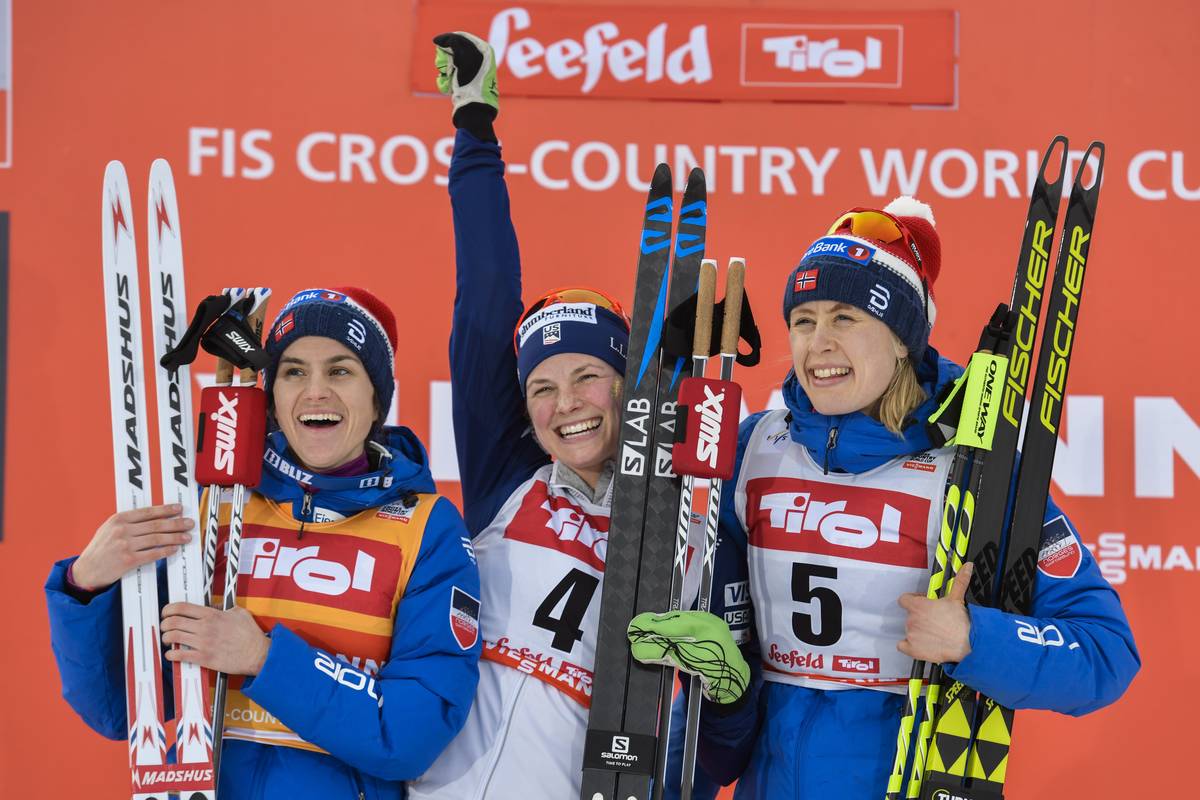 Diggins Does It in Seefeld, Wins Last World Cup Before Olympics