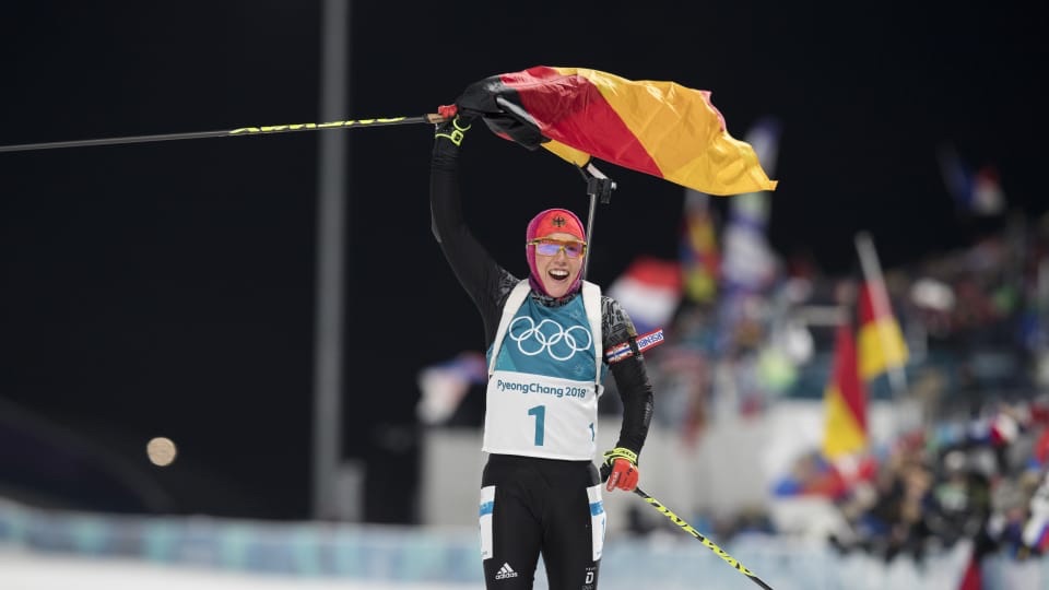 Dahlmeier Seizes Second Gold with Frozen Fingers; Crawford 19th in PyeongChang Pursuit