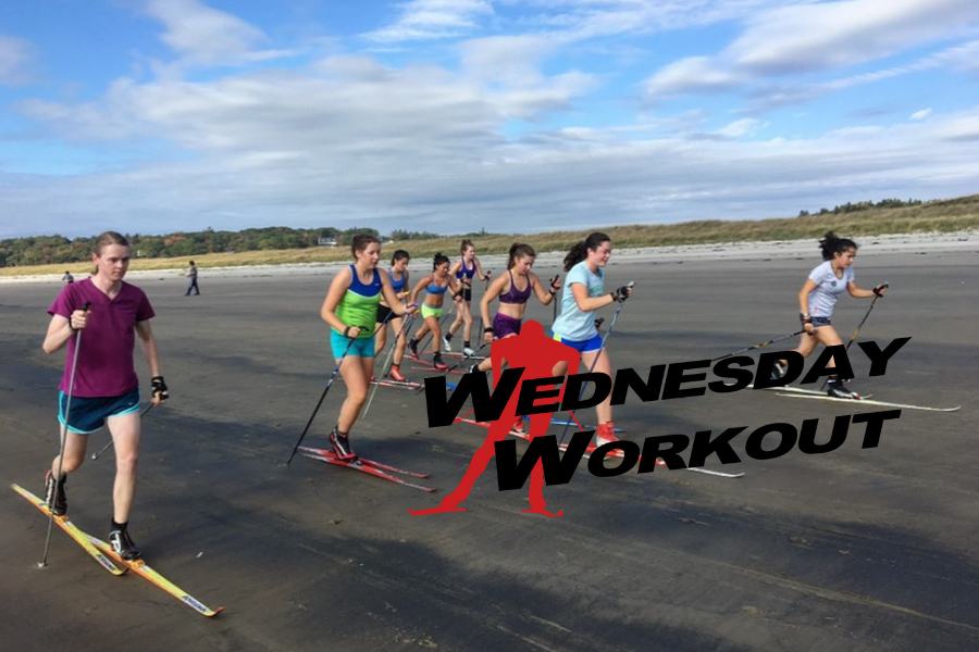 Wednesday Workout: Beach Skiing with the Bowdoin Nordic Team