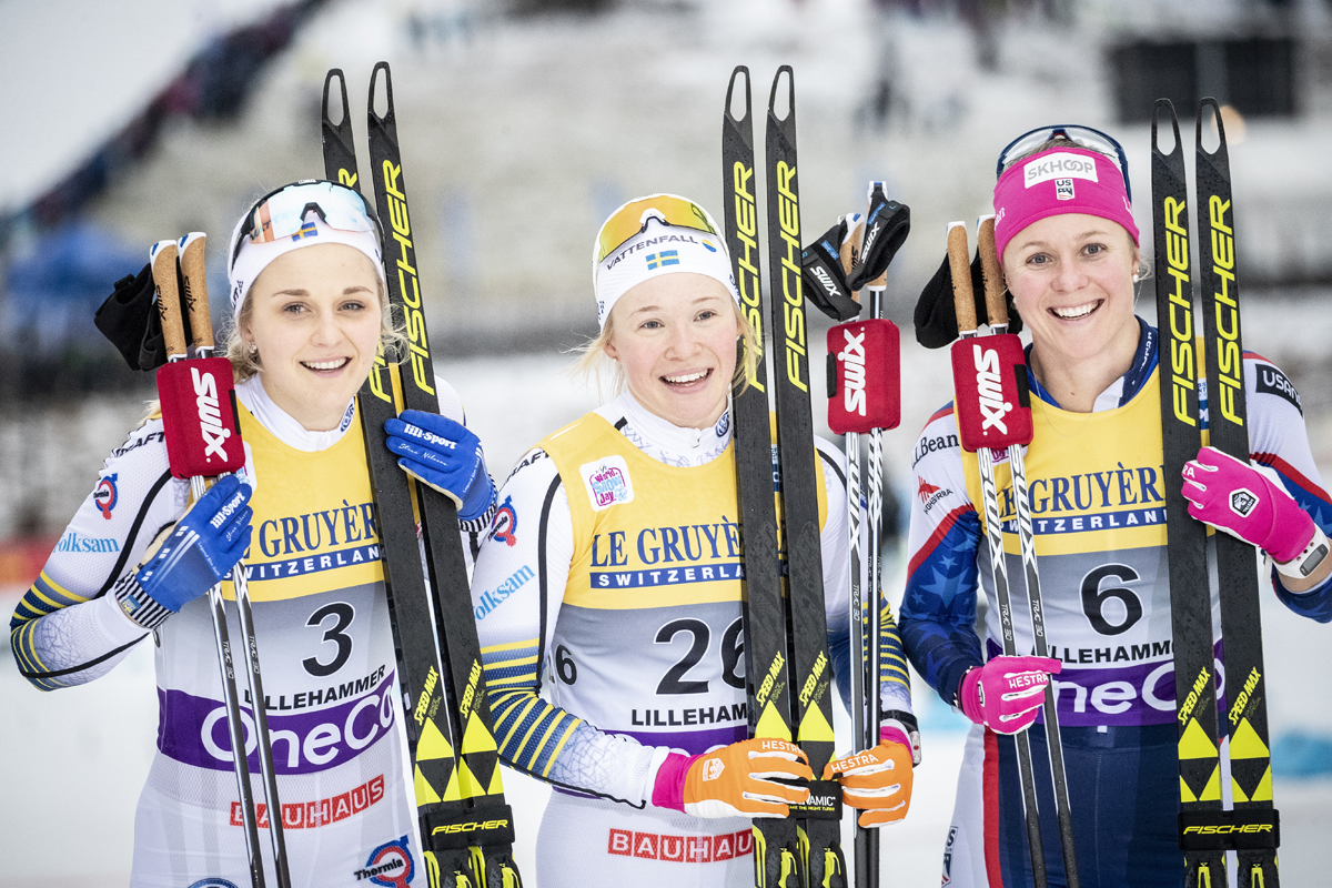 Sweden’s Sundling Scores First World Cup Win; Sadie Bjornsen Podiums in Lillehammer Skate Sprint