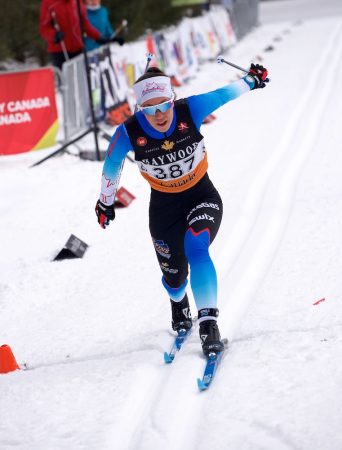 Nishikawa winning the individual start and another national title. (Photo: 2019 Canadian Ski Championships)