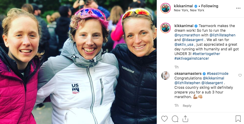 Kikkan Randall Joins the Sub Three Hour Marathon Club One Year Post Chemotherapy