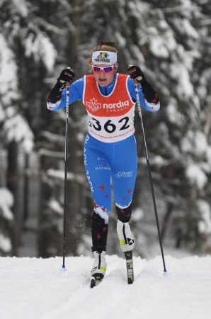 Molly Miller attacking the 5km classic at MSA Trials. (Photo: Doug Stephen)