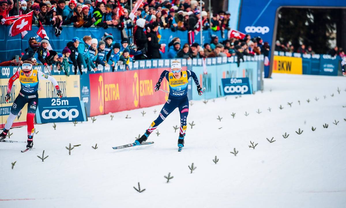 A Diggins Victory in First Tour de Ski Stage; Kern in 4th