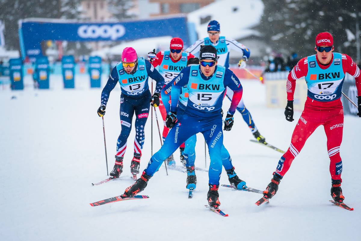 Klæbo Takes His Fourth Sprint Win in Davos; Ogden 12th –