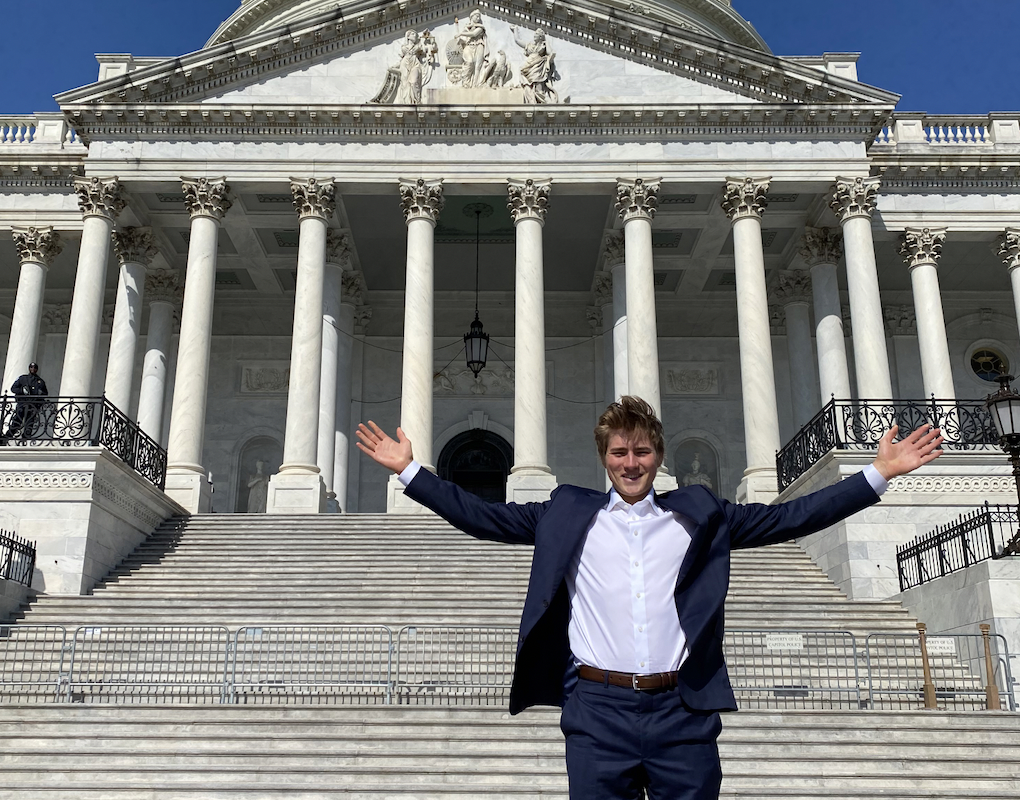Lobbying for change: Gus Schumacher heads to Washington, D.C. with Protect Our Winters