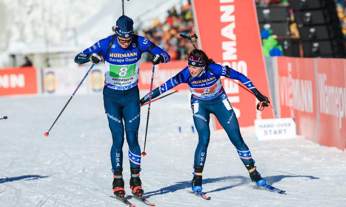 Irwin and Wright Speed to Ninth Place in Single Mixed Relay