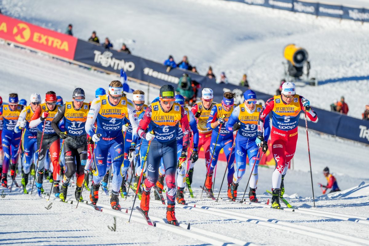 Klaebo Controls 20 k Skiathlon