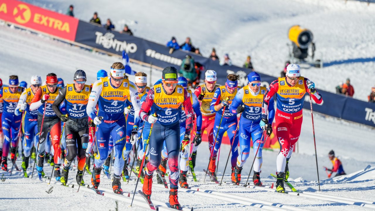 Klaebo Controls 20 k Skiathlon